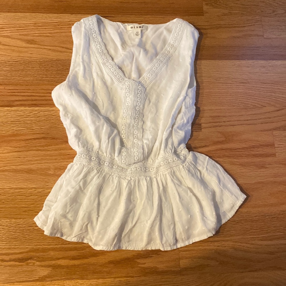 White Miami top
